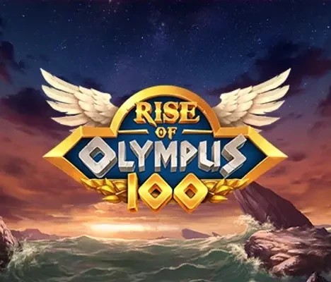 Official Slots logo: Rise of Olympus 100 by Play&#039;n GO at Oscarspin